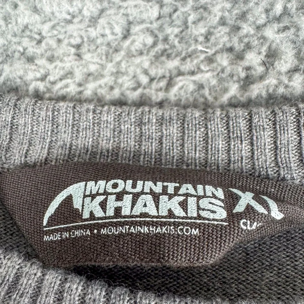 Mountain Khakis Sweater Mens XL Gray Wool‎ Blend Crewneck Wyatt Pullover Knit